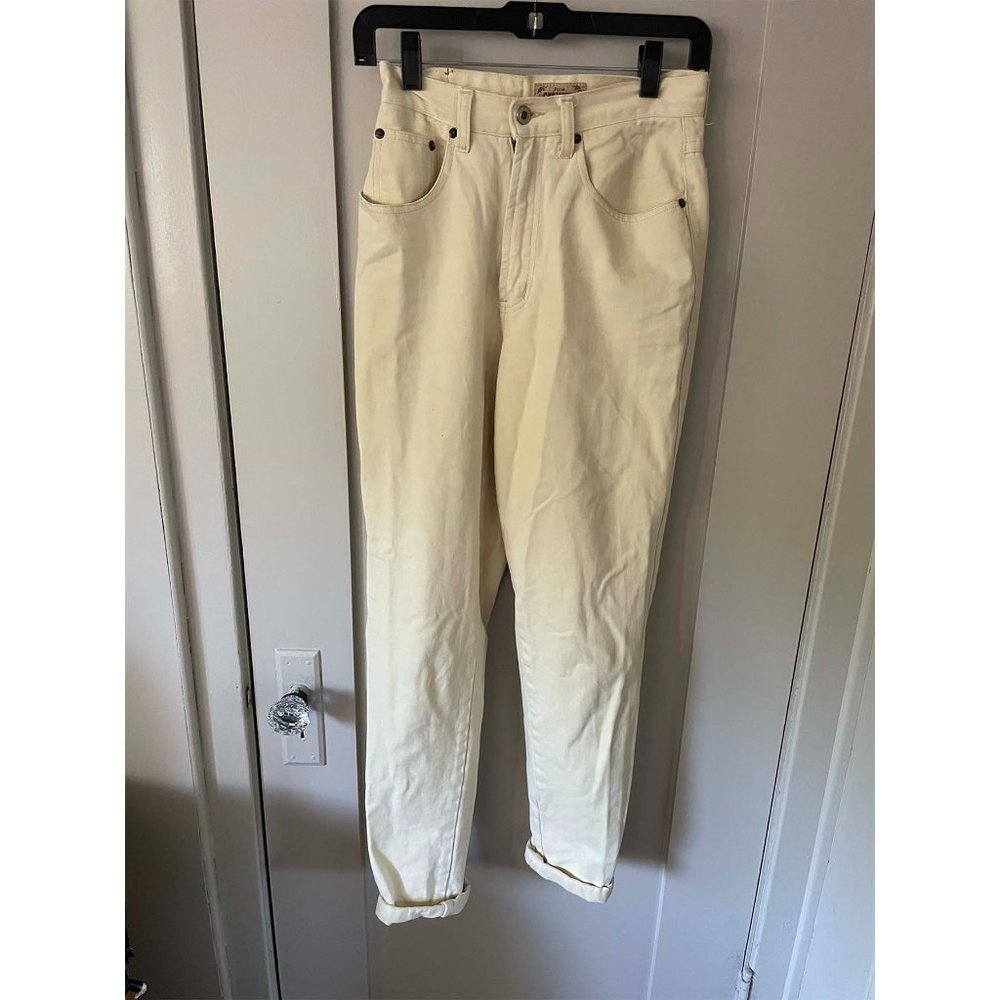 Vintage eggshell white Chamonix deadstock jeans | size 4